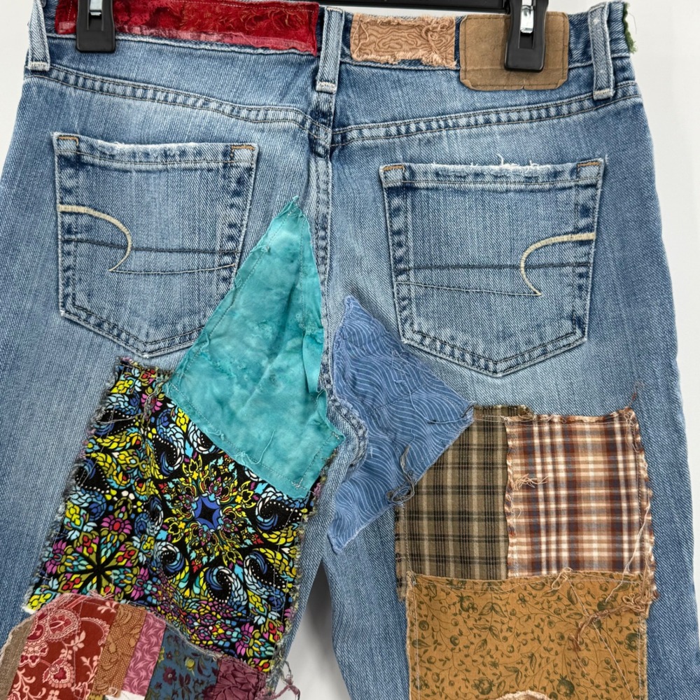 Patchwork Blue Jeans - image 8